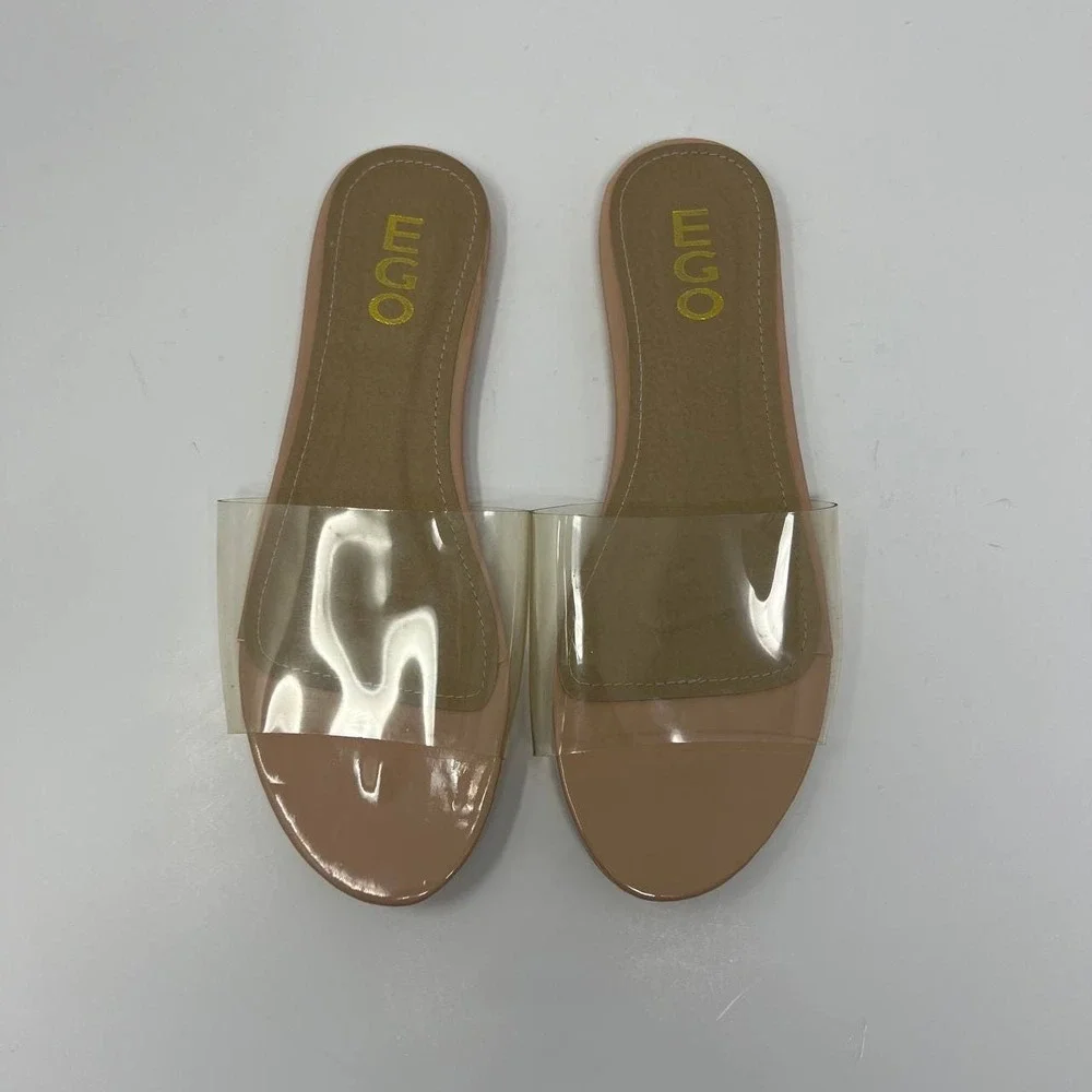 Ego Kerrie Clear Perspex Mule Sandals Women's Size 7 - Picture 7 of 10